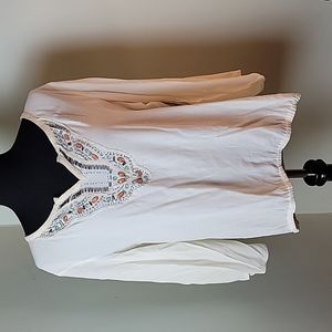 NWT Reba boho beaded blouse